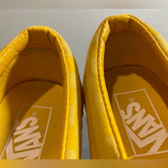 Vans Classic Slip-On Men Size 6 Women Size 7.5 Spectra Yellow Checkerboard - Picture 7 of 9